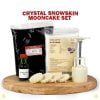 Crystal snowskin mooncake set with red paste malaysia