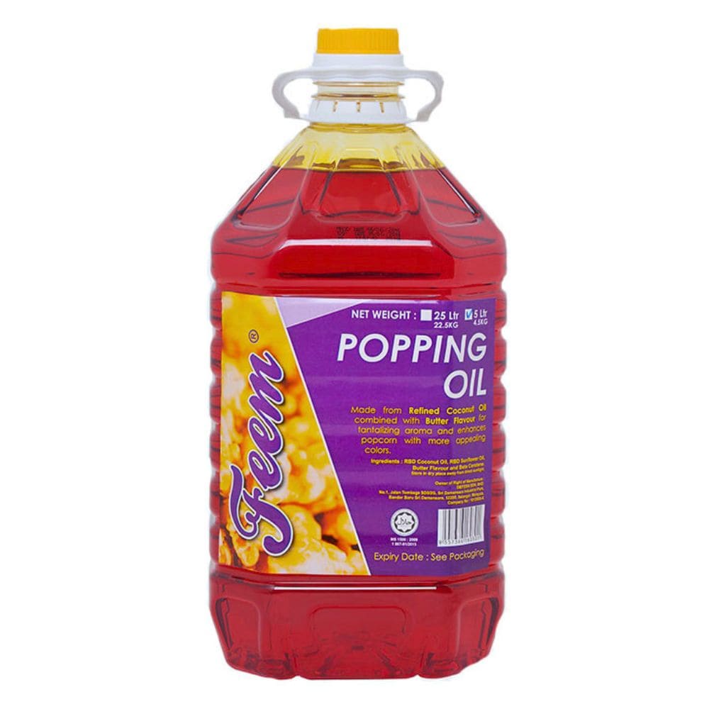 FEEM Popcorn Popping Oil 5L Malaysia Essentials.MY