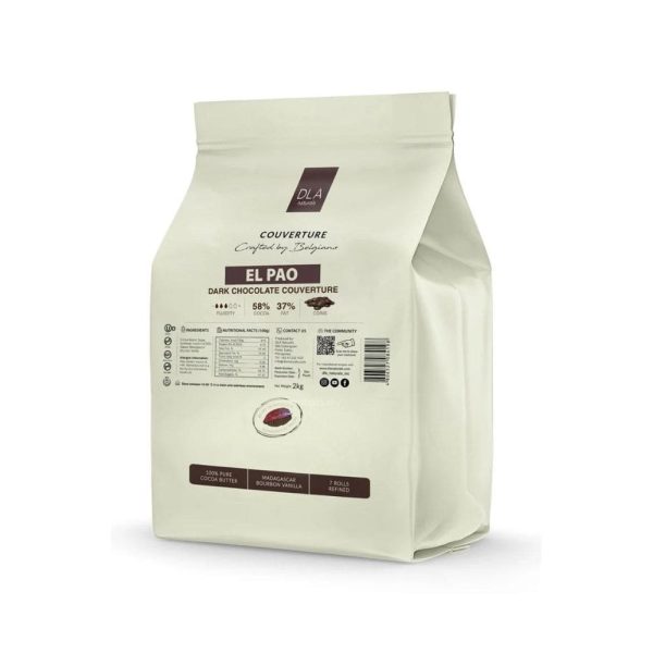 DLA NATURALS EL PAO 58% Dark Chocolate Couverture Coins